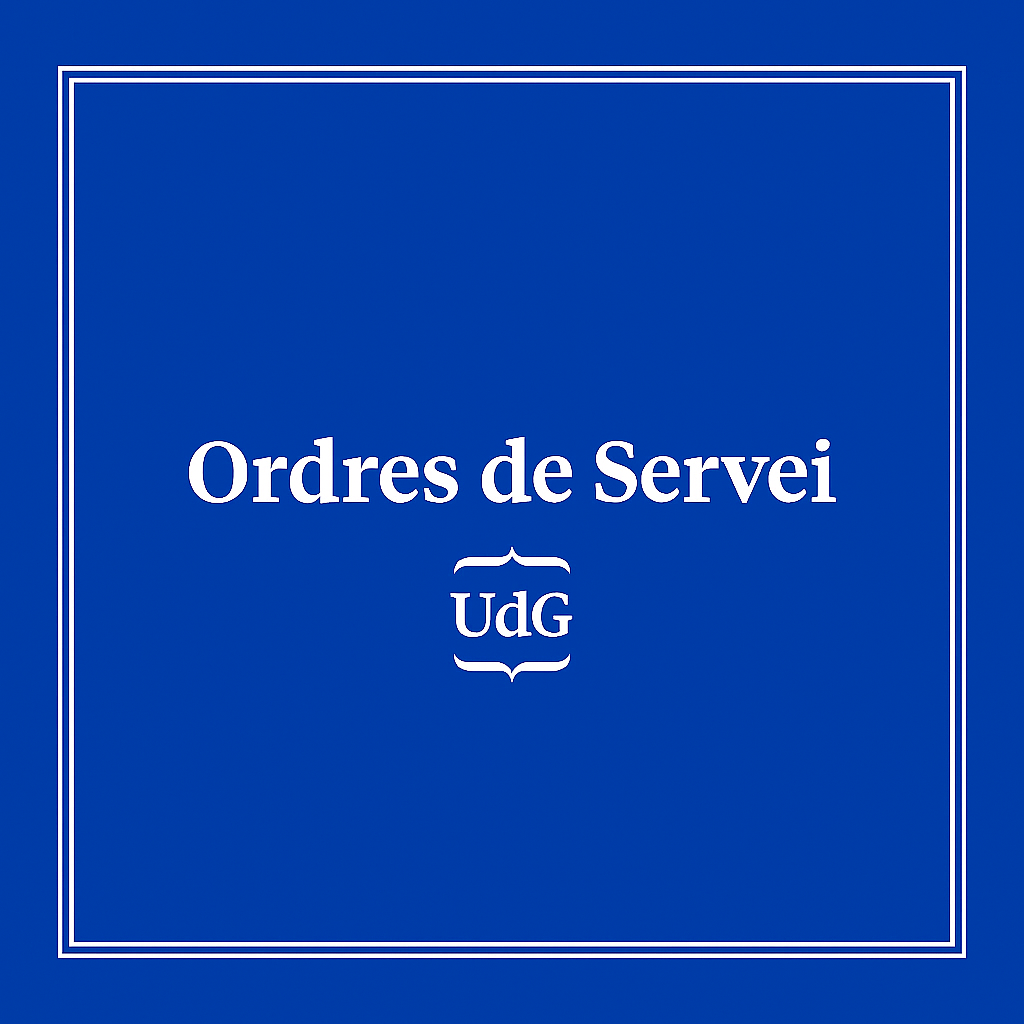 Ordres de servei, la gestió de les despeses del personal acadèmic (DESPAC)