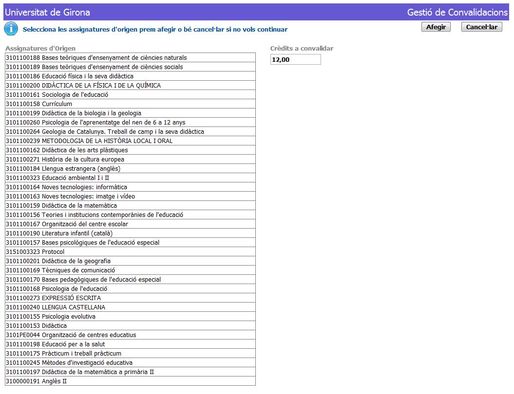 Afegir crèdits de Lliure Elecció