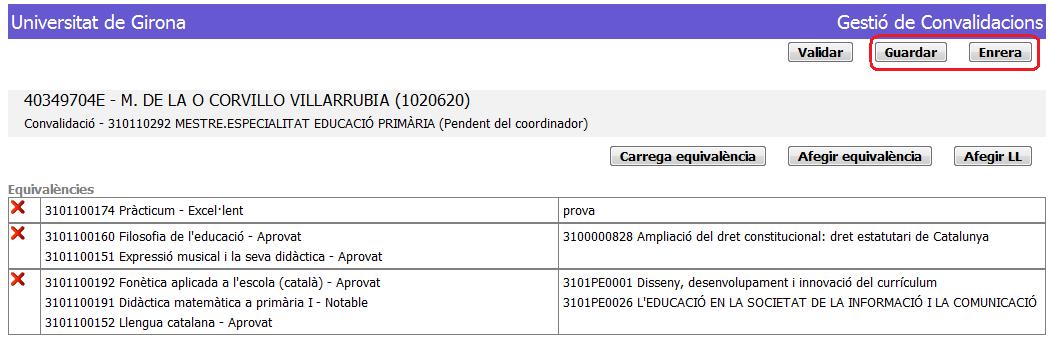 Guardar o Tornar enrera